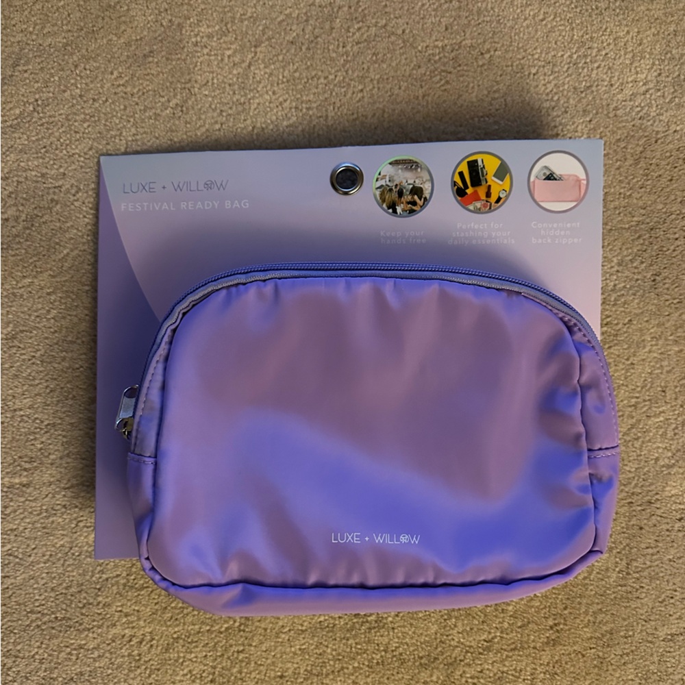Luxe + Willow Purple Festival Ready Waist Bag